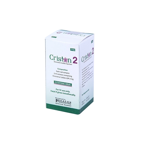 Criston (Vincristine Sulphate 1mg / 2mg) Rx Criston (Vincristine Sulphate 1mg / 2mg) Rx