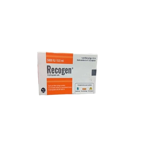 Recogen (Erythropoietin Alfa 1000 IU / 10000 IU / 2000 IU / 3000 IU / 5000 IU) Rx Recogen (Erythropoietin Alfa 1000 IU / 10000 IU / 2000 IU / 3000 IU / 5000 IU) Rx