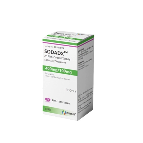 SODADX (Sofosbuvir+ Velpatasvir 400mg + 100mg) Rx SODADX (Sofosbuvir+ Velpatasvir 400mg + 100mg) Rx